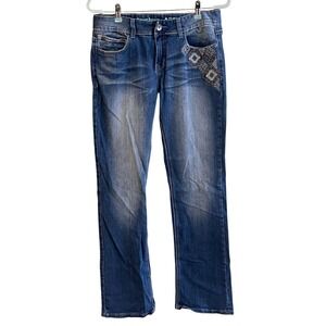 Cruel Denim Bootcut Jeans Abby Rocky Mountain Clothing Embroidered Pockets 30/9L